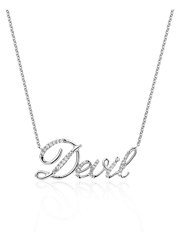 White Gold & Diamonds "Devil" Necklace, 1