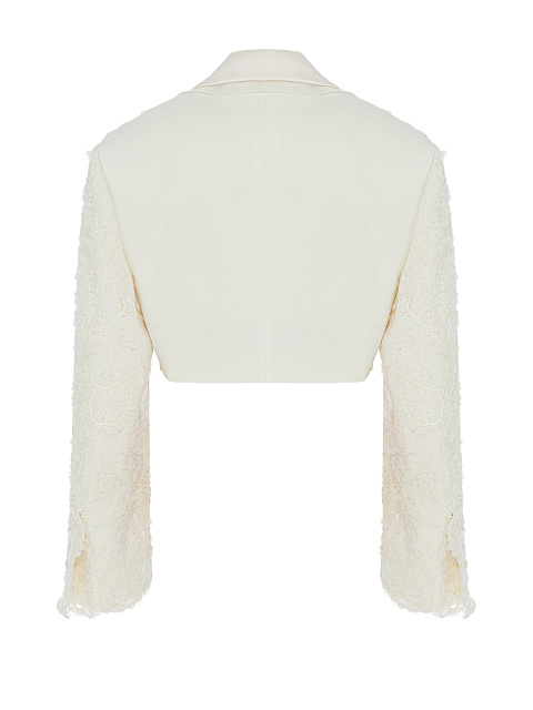 Ivory jacket with embroidery, 6