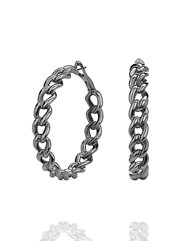 Black Gold & Hoop Earrings, 1