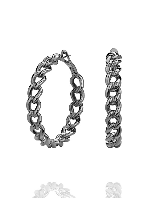 Black Gold & Hoop Earrings, 1