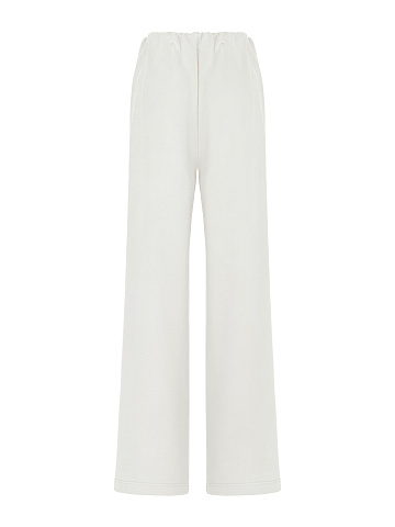 Milk-colored fleece sweatpants, 2