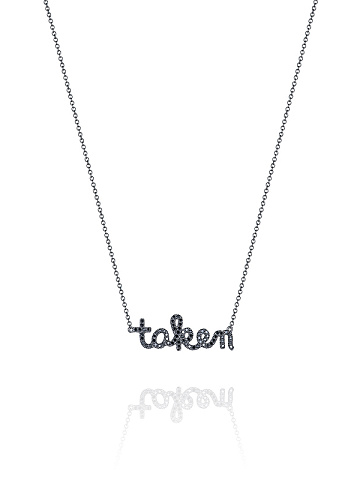 Black Gold & Black Diamonds "Taken" Necklace, 1