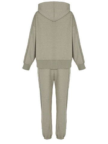 Khaki Jersey Set With Cross Embroidery, 2