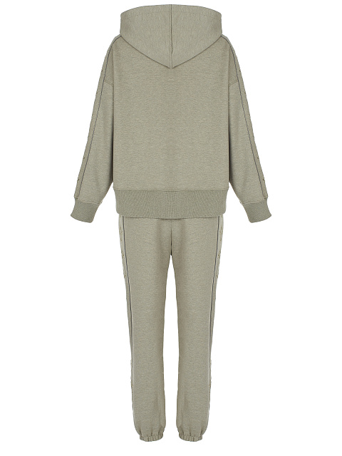 Khaki Jersey Set With Cross Embroidery, 2