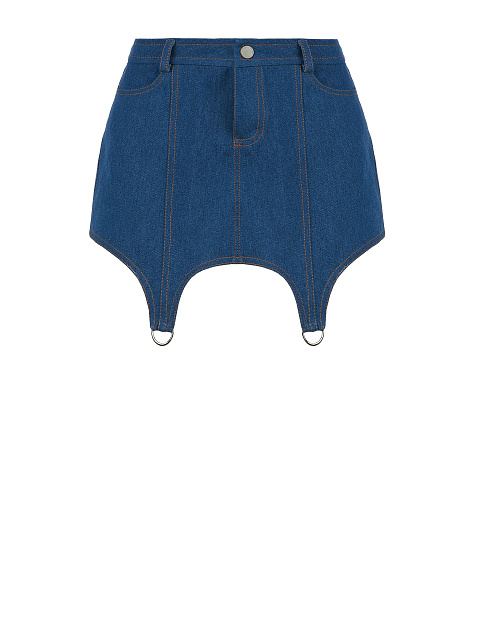 Blue Ultra Mini Denim Skirt, 1 Blue Ultra Mini Denim Skirt, 1