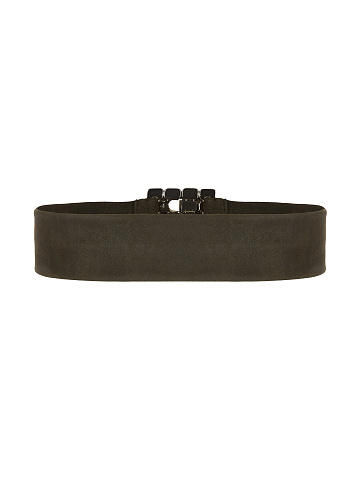 Brown Leather & Rhinestones Belt, 2