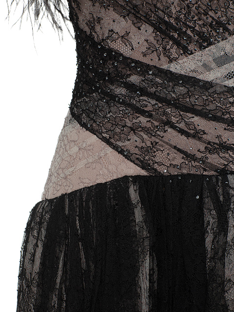 Beige & Black Mini Dress, 4 Beige & Black Mini Dress, 4
