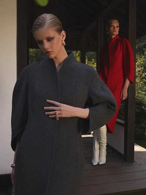 Grey Wool Coat, 7 Grey Wool Coat, 7