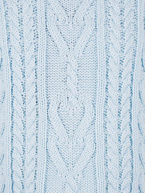 Kids Blue Cable Knit Cotton Mix Sweater, 3 Kids Blue Cable Knit Cotton Mix Sweater, 3