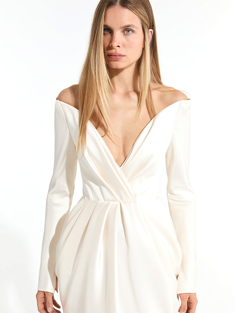 Milk‑white midi dress, 4