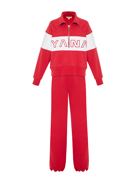 Red & White Embroidered Tracksuit, 2 Red & White Embroidered Tracksuit, 2