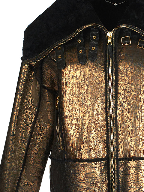 Bronze Lambskin Jacket, 3