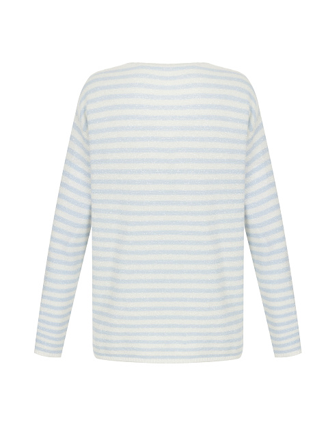 Light blue striped cashmere pullover with lurex, 2 Light blue striped cashmere pullover with lurex, 2