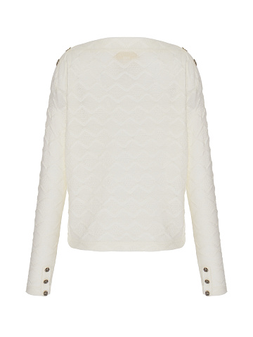 White Embroidered Star Jersey Longsleeve, 2