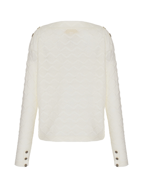 White Embroidered Star Jersey Longsleeve, 2