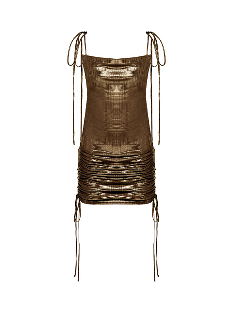 Metallic Brown Jersey Transformer Dress, 1 Metallic Brown Jersey Transformer Dress, 1