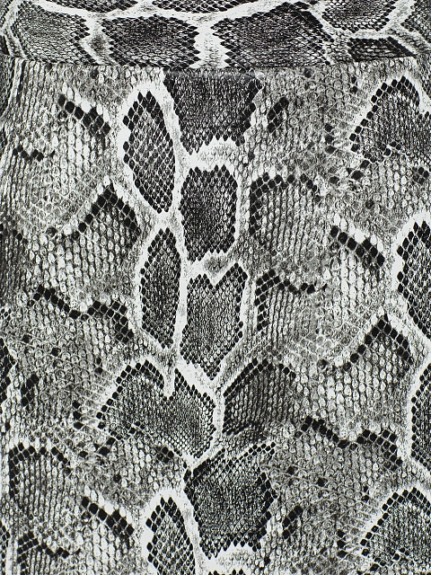Grey faux leather midi skirt with snakeskin print, 3 Grey faux leather midi skirt with snakeskin print, 3
