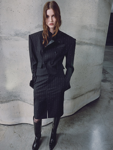 Black skirt with rhinestones, 3