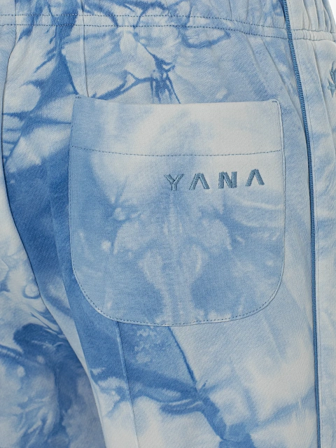 Light Blue Embroidered Tie-dye Cotton Tracksuit, 6 Light Blue Embroidered Tie-dye Cotton Tracksuit, 6