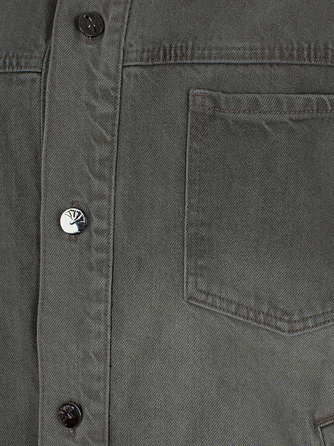 Embroidered Grey Denim Jacket, 4 Embroidered Grey Denim Jacket, 4