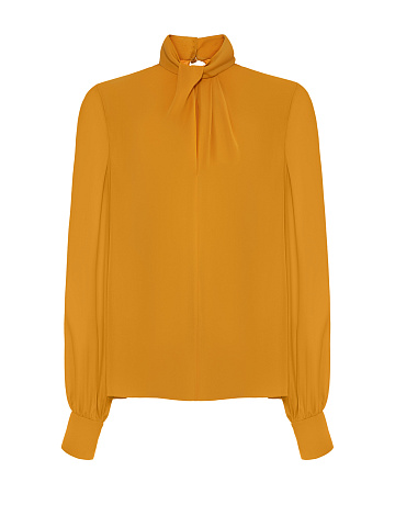 Terracota Silk Blouse, 1