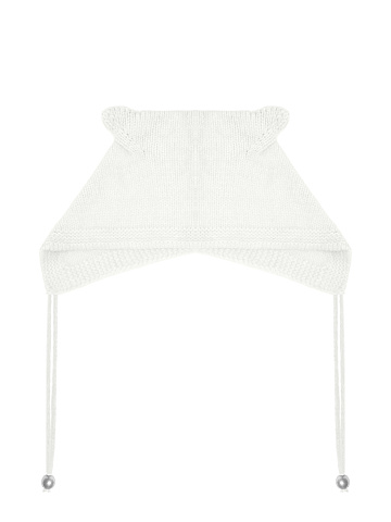 White Angora Kitty Hat, 1