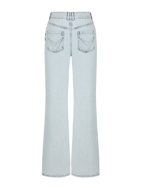 Distressed Blue Cotton Jeans, 3 Distressed Blue Cotton Jeans, 3