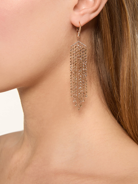 Brown Diamond & Rose Gold Earrings, 3