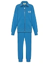 Голубой спортивный костюм с толстовкой на молнии