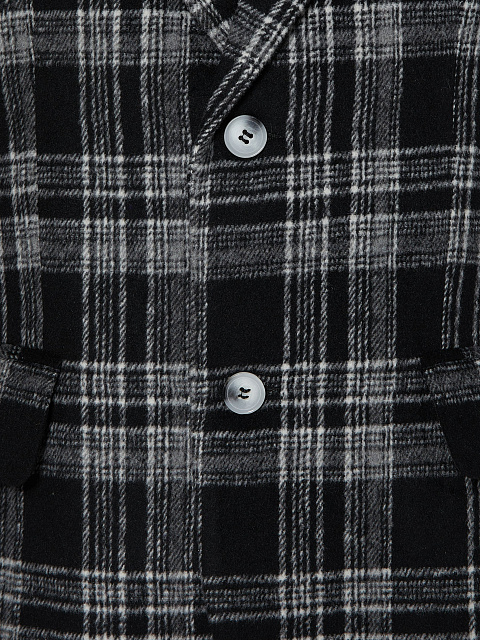 Black oversized blazer in white check, 3 Black oversized blazer in white check, 3