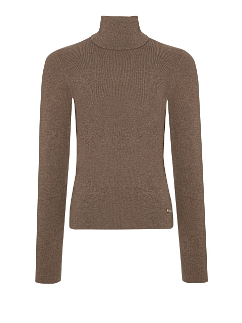Brown Cashmere & Silk Turtleneck, 1 Brown Cashmere & Silk Turtleneck, 1