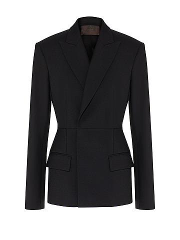 Black wool blazer, 1
