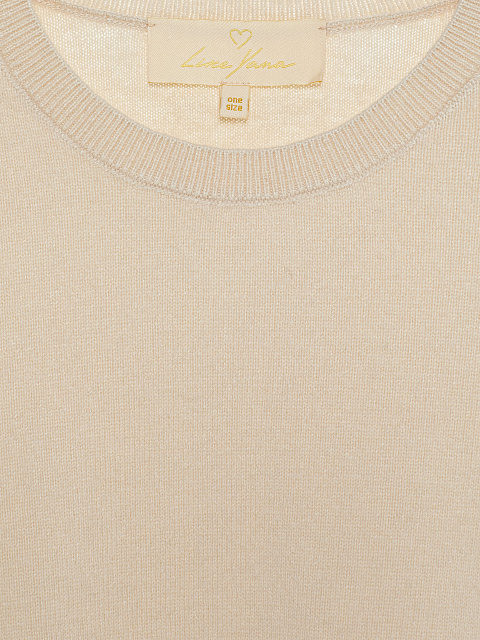 Beige angora jumper with short sleeves, 3 Beige angora jumper with short sleeves, 3