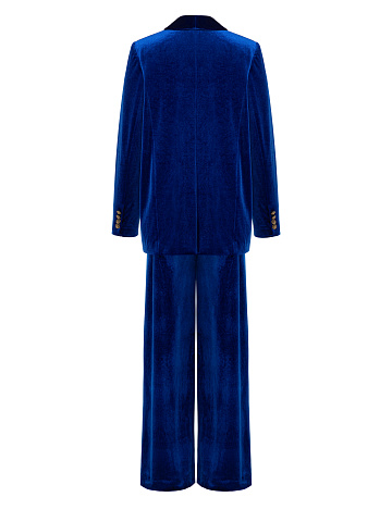 Blue Velvet Pant Suit, 2