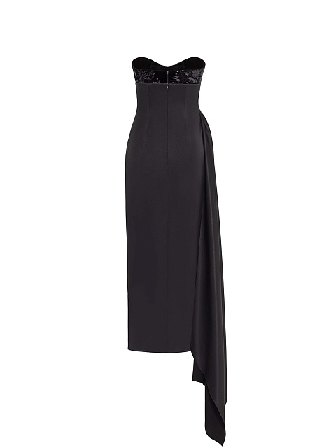 Black silk dress, 3 Black silk dress, 3