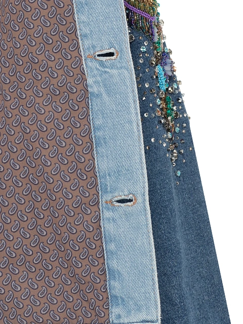 Oversized denim jacket with embroidery, 5 Oversized denim jacket with embroidery, 5