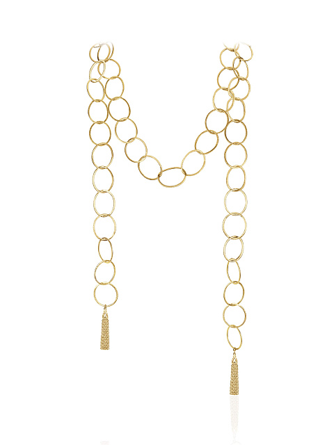 Chain necklace in gold-plated silver, 1