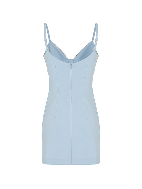 Light Blue & Silver Sequin Jersey Mini Dress, 2 Light Blue & Silver Sequin Jersey Mini Dress, 2
