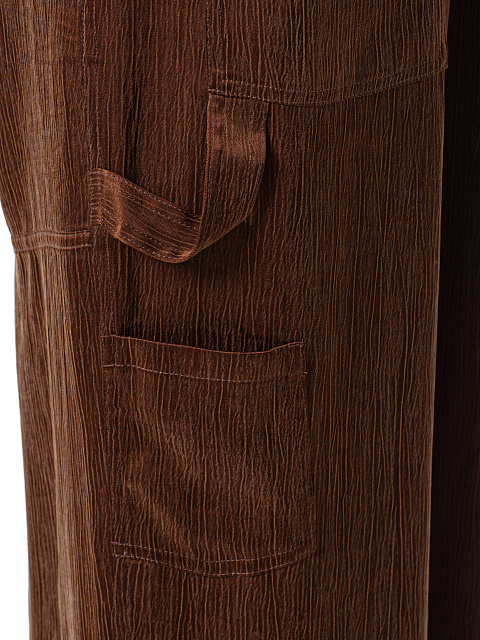 Wide trousers made of cupro, 5