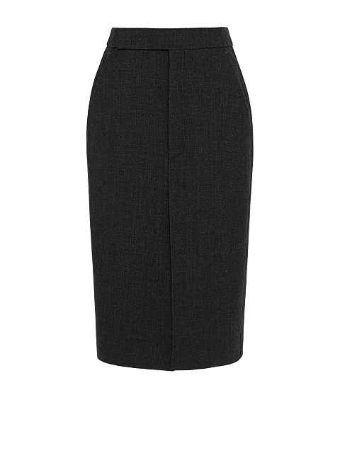 Midi skirt with side stripes, 1