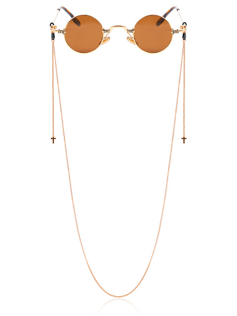 Rose Silver & Cubic Zirkonia Glasses Chain, 1