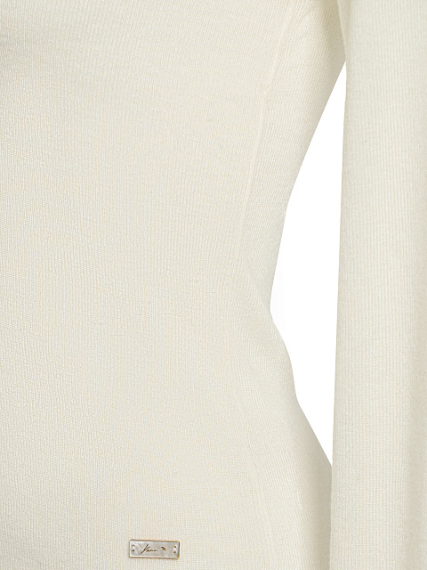 White Cashmere & Silk Turtleneck, 3 White Cashmere & Silk Turtleneck, 3