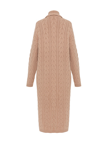 Beige Knitted Cashmere Coat , 2