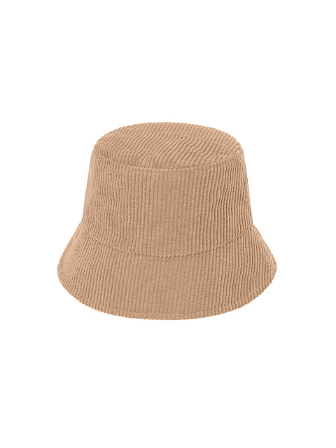 Beige Embroidery Corduroy Bucket Hat, 2 Beige Embroidery Corduroy Bucket Hat, 2