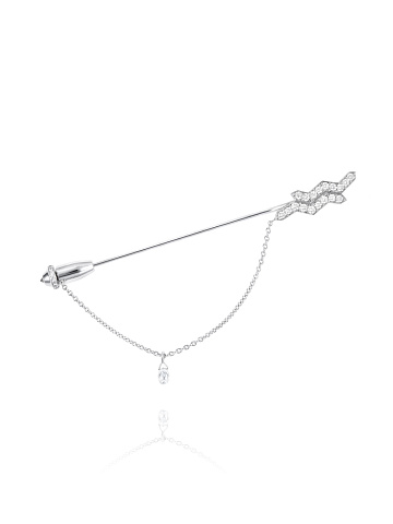 White Gold & Diamonds Aquarius Brooch, 1