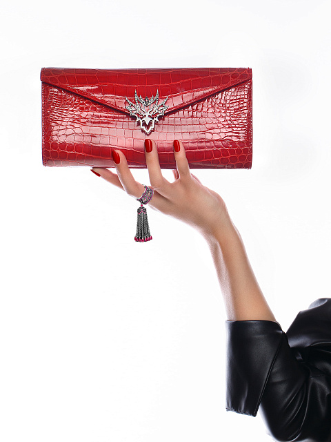 Black Gold Ruby Tassel Ring, 2