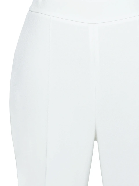 White Silk Flared Pants, 4 White Silk Flared Pants, 4