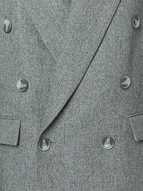 Grey two-piece suit, 4