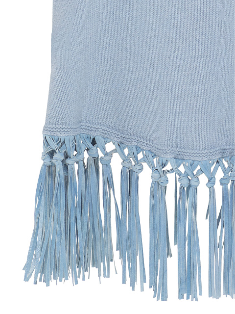 Blue Cashmere Poncho, 3