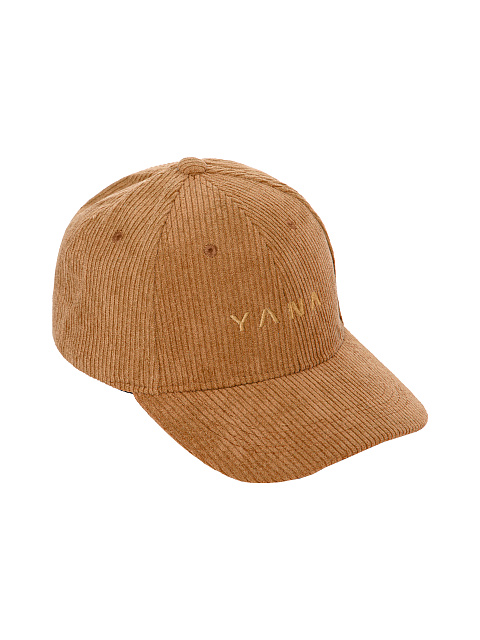 Caramel corduroy cap with Yana embroidery, 1 Caramel corduroy cap with Yana embroidery, 1